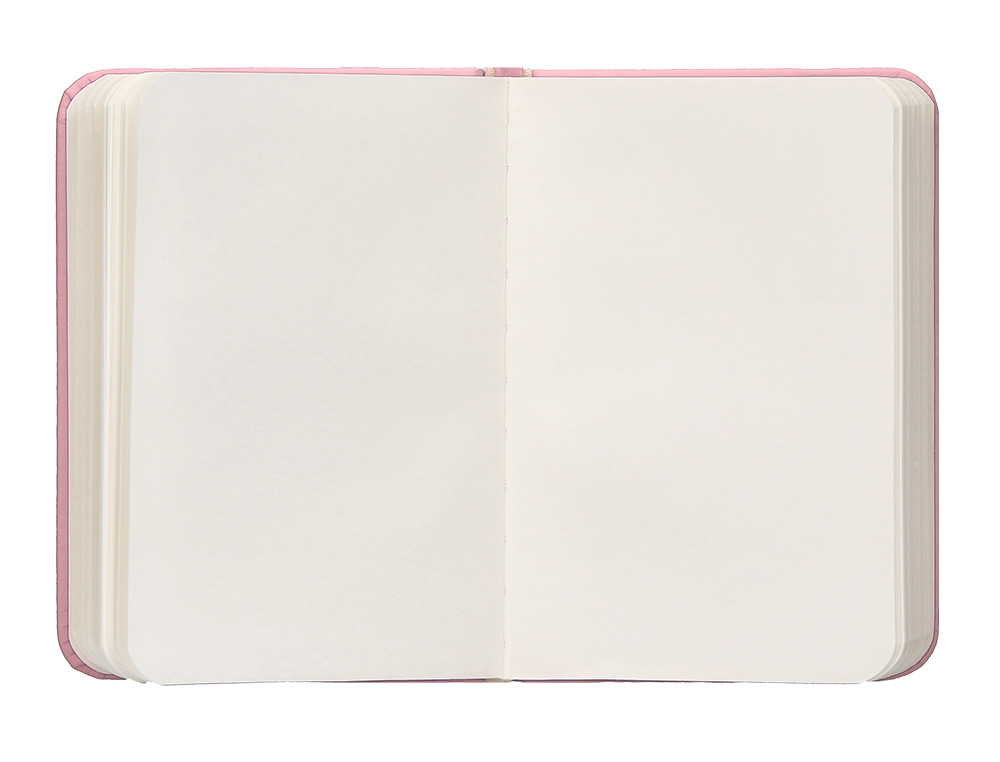 CARNET FERMETURE ELASTIQUE ANTARTIK NOTES COUVERTURE RIGIDE A7 PAPIER UNI IVOIRE 80 FEUILLES 80GR FSC ROSE PASTEL