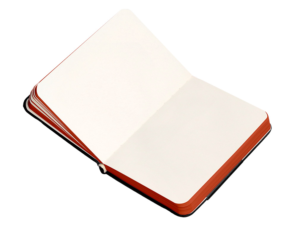 CARNET FERMETURE ELASTIQUE ROUGE ANTARTIK NOTES COUVERTURE RIGIDE A7 PAPIER UNI IVOIRE 80 FEUILLES 80GR FSC NOIR