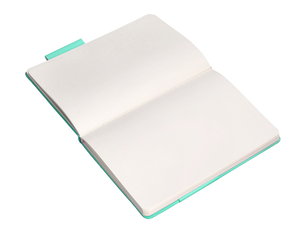 CARNET FERMETURE ELASTIQUE ROSE ANTARTIK NOTES COUVERTURE RIGIDE A4 PAPIER UNI IVOIRE 100 FEUILLES 80GR FSC TURQUOISE