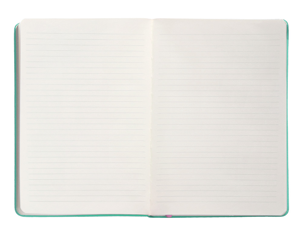 CARNET FERMETURE ELASTIQUE ROSE ANTARTIK NOTES COUVERTURERIGIDE A5 LIGNE 100 FEUILLES 80GR FSC COLORIS TURQUOISE