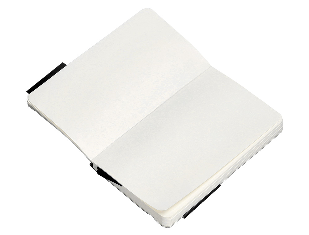 CARNET FERMETURE ELASTIQUE ANTARTIK NOTES COUVERTURE SOUPLE A6 PAPIER UNI IVOIRE 100 FEUILLES 80GR FSC COLORIS NOIR
