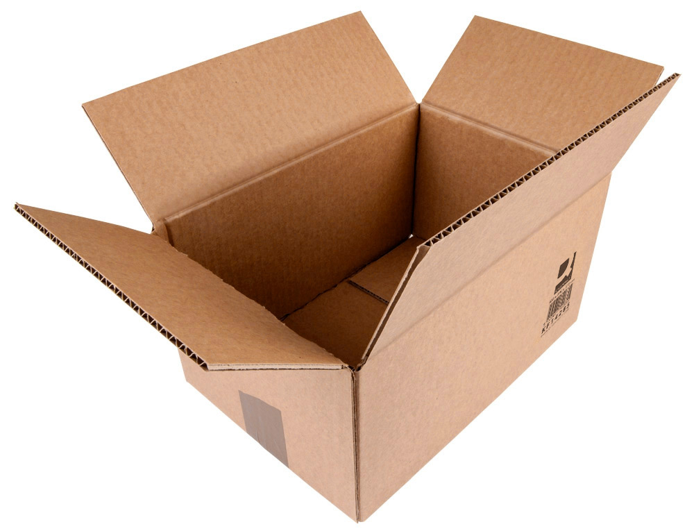 CAISSE AMERICAINE Q-CONNECT ULTRA-RESISTANTE CARTON       RECYCLE DOUBLE CANNELURE 7MM  500X340X310MM COLORIS KRAFT