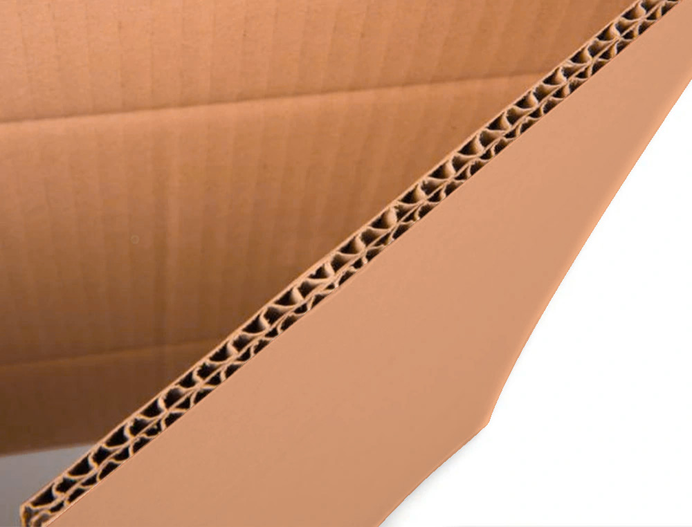 CAISSE AMERICAINE Q-CONNECT ULTRA-RESISTANTE REGLABLE EN HAUTEUR DOUBLE CANNELURE 7MM 350X325X280MM COLORIS KRAFT