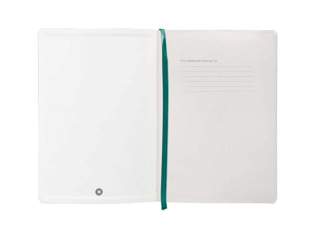 CARNET FERMETURE ELASTIQUE ANTARTIK NOTES COUVERTURE SOUPLE A5 PAPIER UNI IVOIRE 100 FEUILLES 80GR FSC VERT PAON