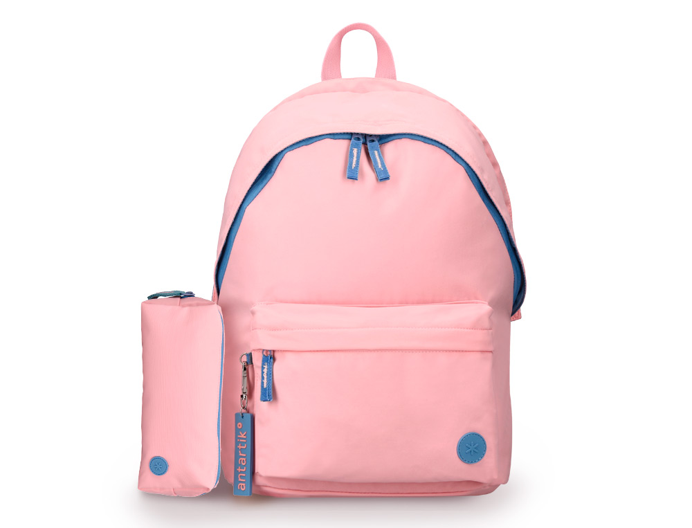 SAC A DOS ANTARTIK 1 COMPARTIMENT MODELE BASIC     PACK 420X160X300MM COLORIS    ROSE