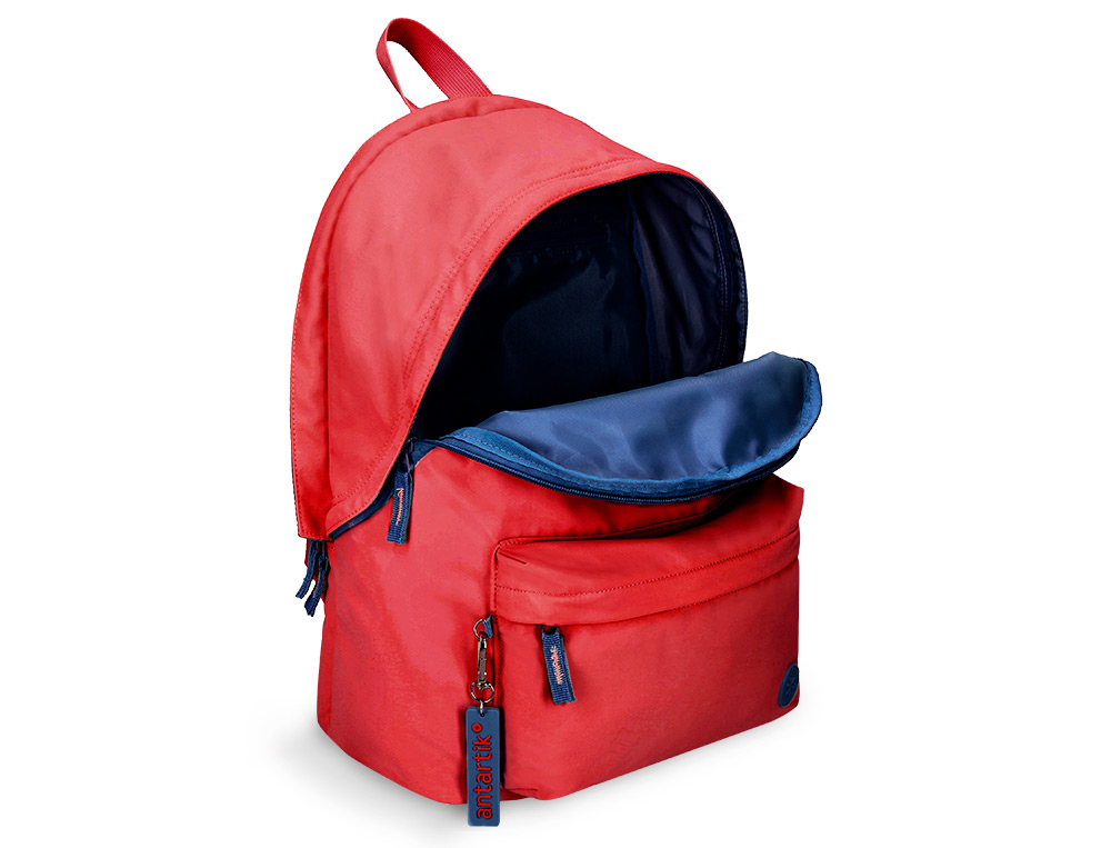 SAC A DOS ANTARTIK 1 COMPARTIMENT MODELE BASIC PACK 20L 420X160X300MM COLORIS ROUGE GRENAT