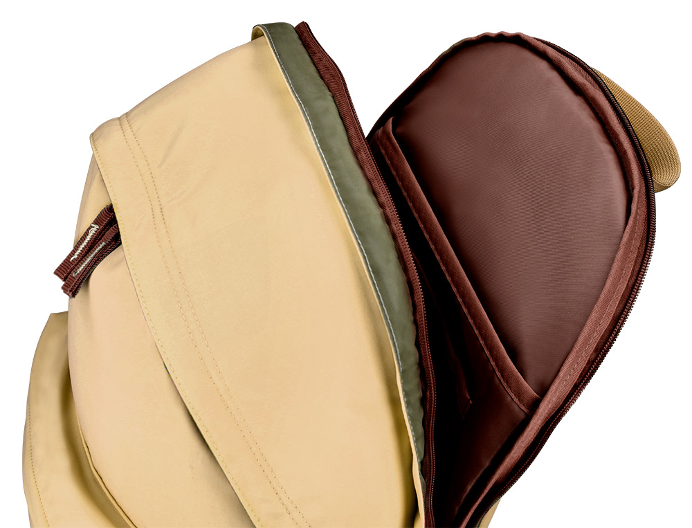 SAC A DOS ANTARTIK 1 COMPARTIMENT MODELE BASIC     PACK 20L 420X160X300MM        COLORIS BEIGE