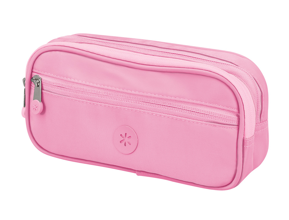 FOURRE-TOUT ANTARTIK RECTANGULAIRE 2 COMPARTIMENTS MODELE FUSION FLEX            100X60X220MM COLORIS ROSE