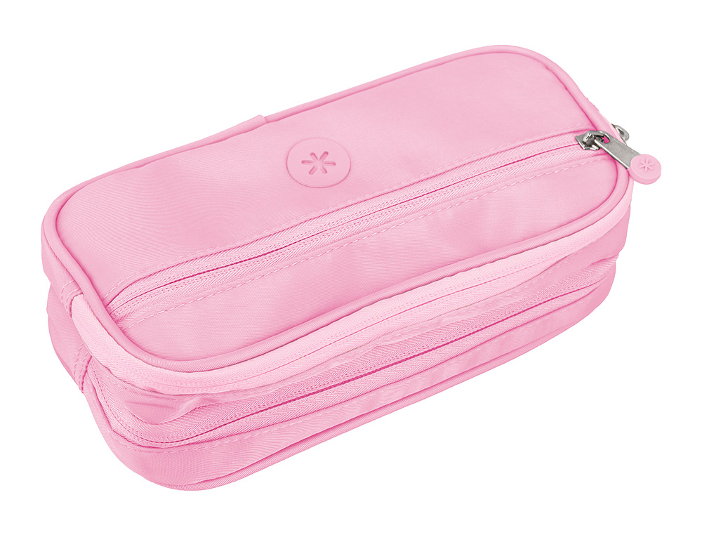 FOURRE-TOUT ANTARTIK RECTANGULAIRE 2 COMPARTIMENTS MODELE FUSION FLEX            100X60X220MM COLORIS ROSE