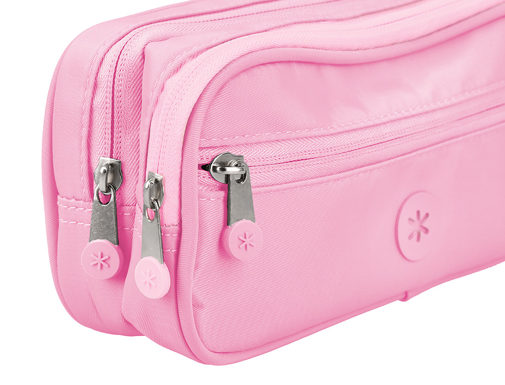 FOURRE-TOUT ANTARTIK RECTANGULAIRE 2 COMPARTIMENTS MODELE FUSION FLEX            100X60X220MM COLORIS ROSE