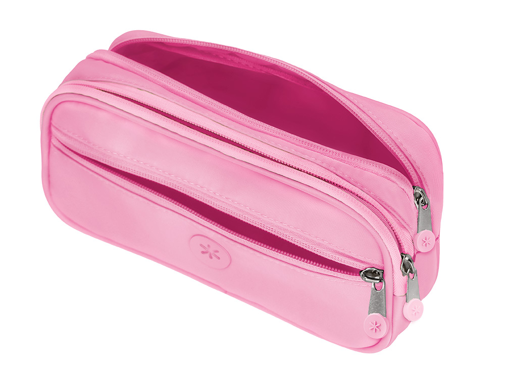 FOURRE-TOUT ANTARTIK RECTANGULAIRE 2 COMPARTIMENTS MODELE FUSION FLEX            100X60X220MM COLORIS ROSE