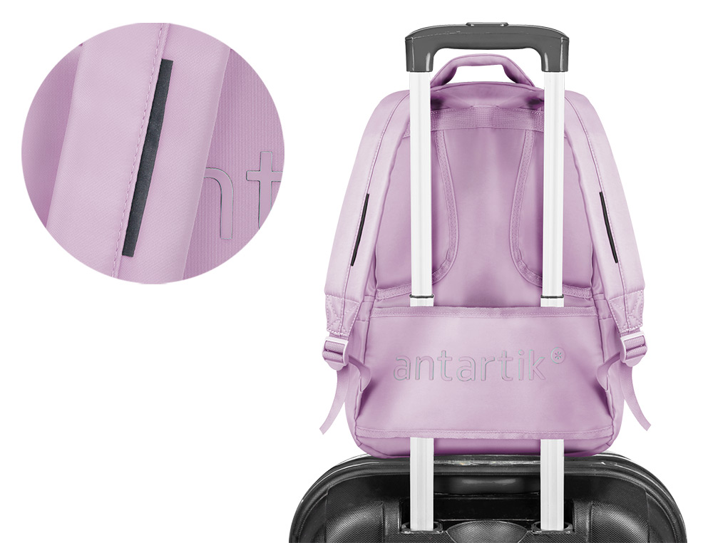 SAC A DOS ANTARTIK 4 COMPARTIMENTS MODELE FUSION   FLEX 19L 450X180X300MM COLORISLILAS