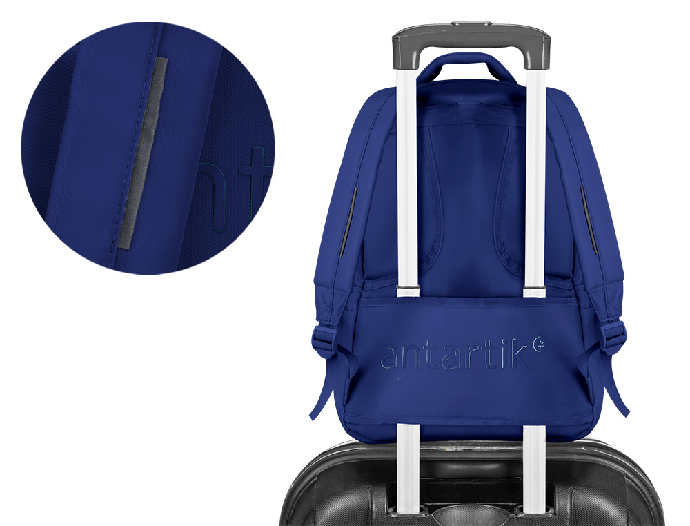 SAC A DOS ANTARTIK 4 COMPARTIMENTS MODELE FUSION   FLEX 19L 450X180X300MM COLORISBLEU MARINE