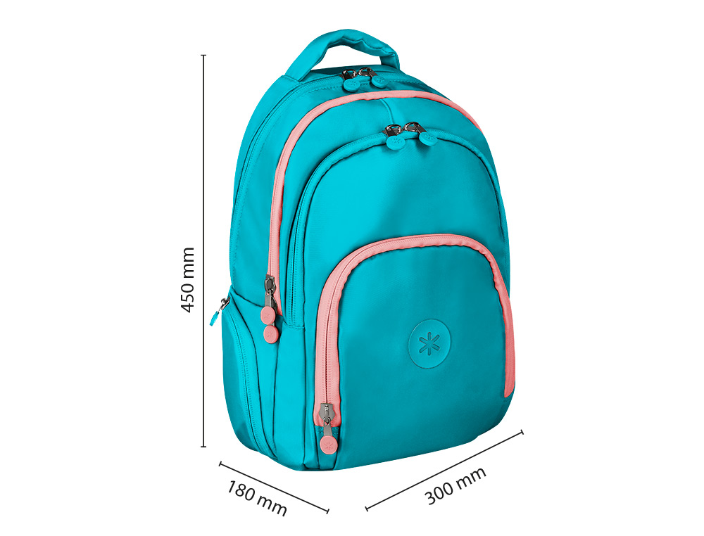 SAC A DOS ANTARTIK 4 COMPARTIMENTS MODELE FUSION FLEX 19L 450X180X300MM COLORISTURQUOISE