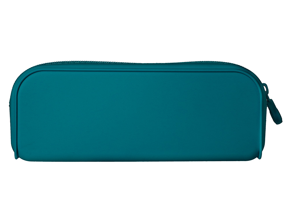 FOURRE-TOUT ANTARTIK RECTANGULAIRE 1 COMPARTIMENT EN SILICONE MODELE PRISMA 185X50X75MM COLORIS TURQUOISE