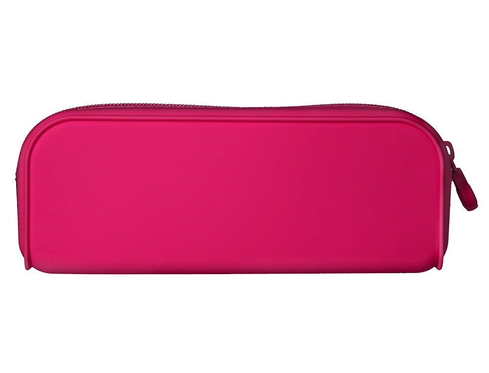 FOURRE-TOUT ANTARTIK RECTANGULAIRE 1 COMPARTIMENT  EN SILICONE MODELE PRISMA     185X50X75MM COLORIS FUCHSIA