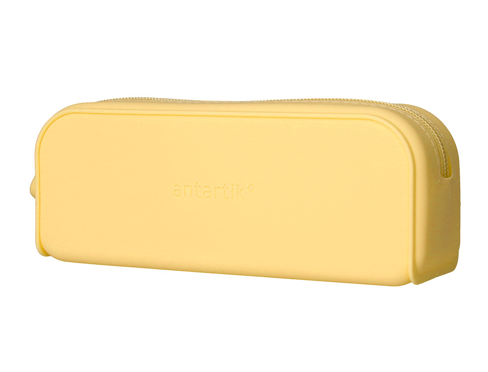 FOURRE-TOUT ANTARTIK RECTANGULAIRE 1 COMPARTIMENT  EN SILICONE MODELE PRISMA     185X50X75MM COLORIS JAUNE