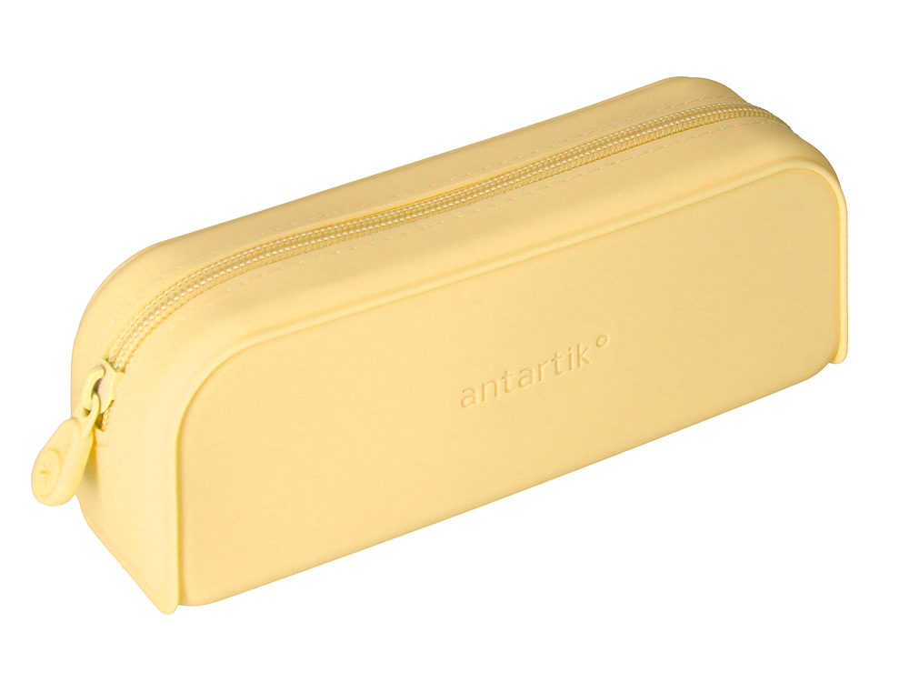 FOURRE-TOUT ANTARTIK RECTANGULAIRE 1 COMPARTIMENT  EN SILICONE MODELE PRISMA     185X50X75MM COLORIS JAUNE