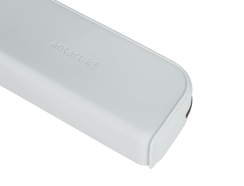 FOURRE-TOUT ANTARTIK RECTANGULAIRE 1 COMPARTIMENT  EN SILICONE MODELE PRISMA     185X50X75MM COLORIS GRIS