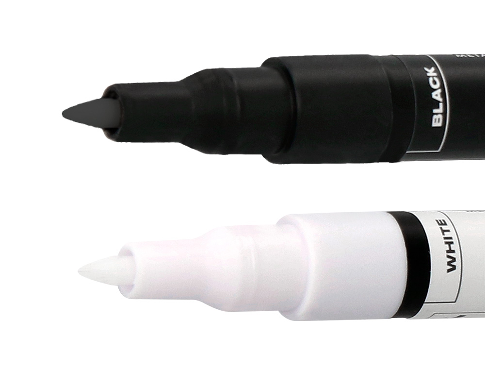 MARQUEUR LIDERPAPEL ACRYLIQUE BASE EAU TOUS SUPPORT POINTE FINE 0,7MM BOITE 4 OUTLINERS ASSORTIS