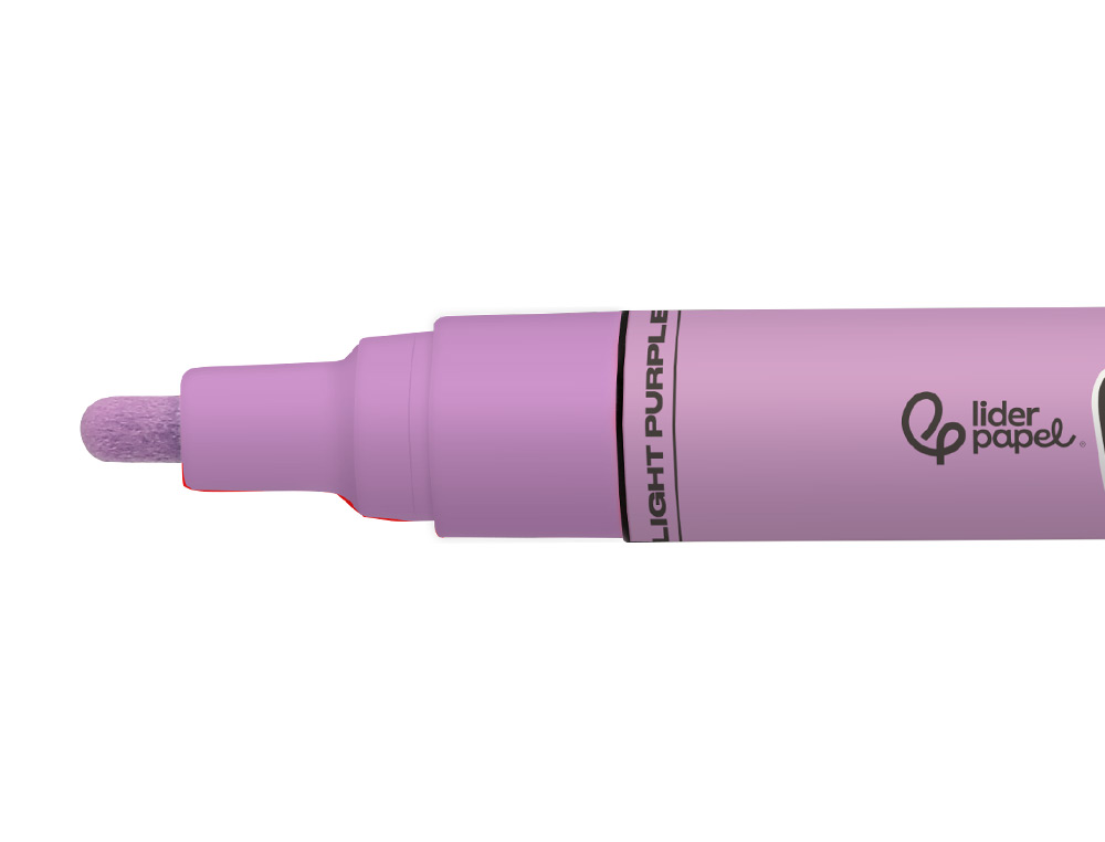 MARQUEUR LIDERPAPEL ACRYLIQUE BASE EAU TOUS SUPPORT POINTE RONDE 3MM COLORIS LILAS