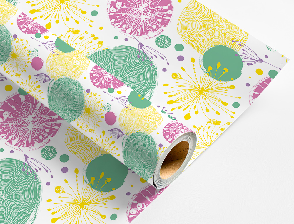 PAPIER CADEAU LIDERPAPEL TOUTE L'ANNEE ROULEAU 0,70X2M 60G MOTIFS ASSORTIS C-2024