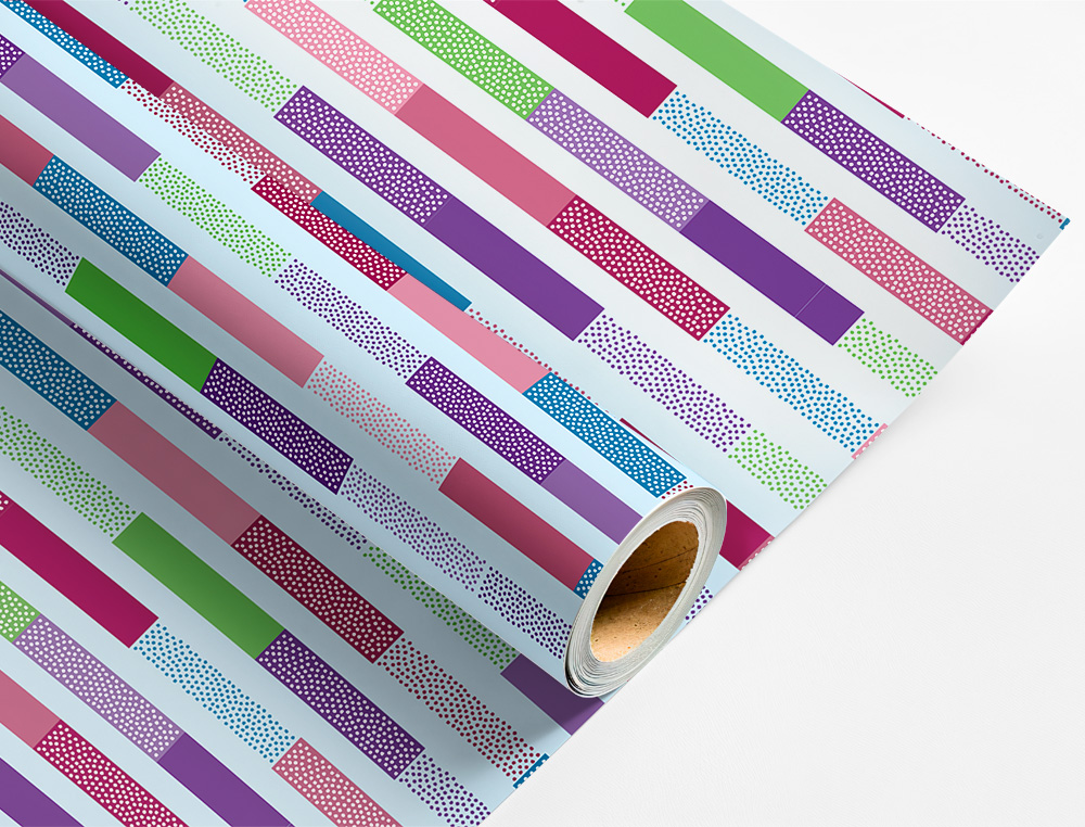 PAPIER CADEAU LIDERPAPEL TOUTE L'ANNEE ROULEAU 0,70X2M 60G MOTIFS ASSORTIS C-2024