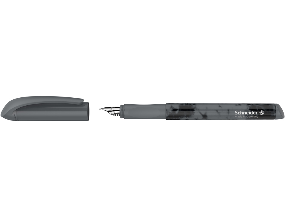 STYLO-PLUME SCHNEIDER EASY POINTE ACIER TAILLE M ENCRE BLEU ROYAL EFFACABLE COLORIS NOIR