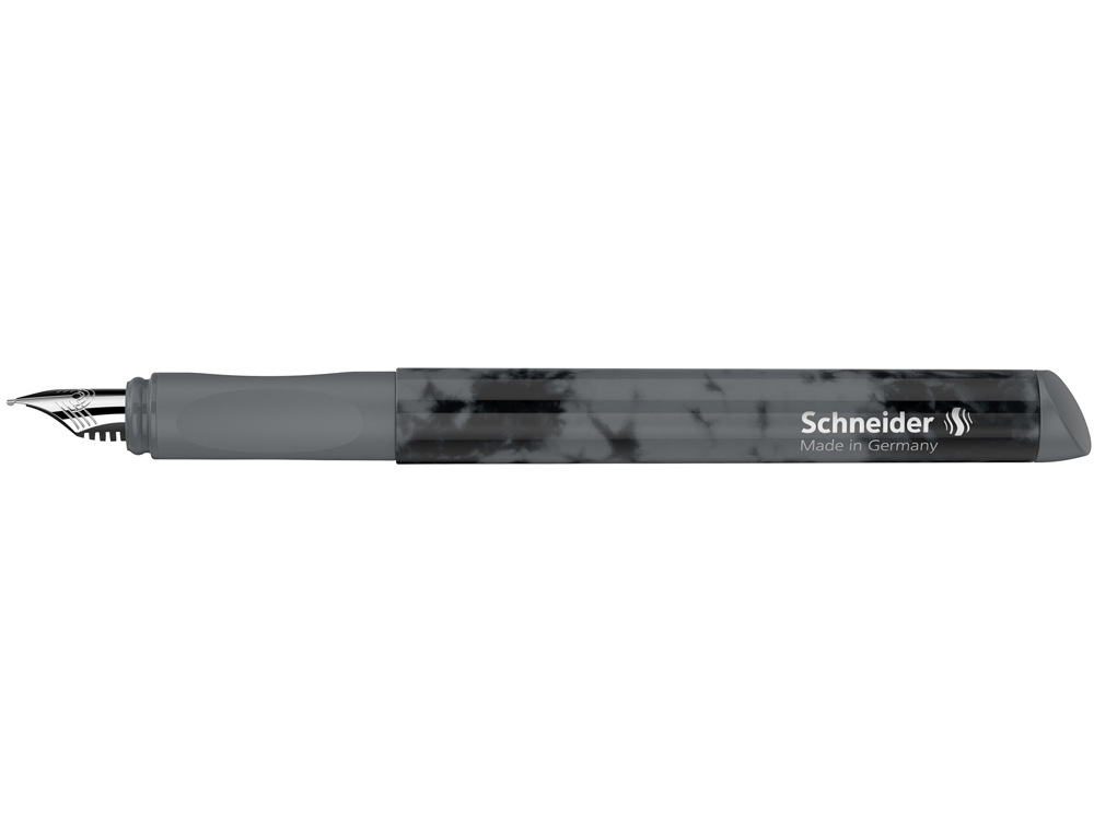 STYLO-PLUME SCHNEIDER EASY POINTE ACIER TAILLE M ENCRE BLEU ROYAL EFFACABLE COLORIS NOIR