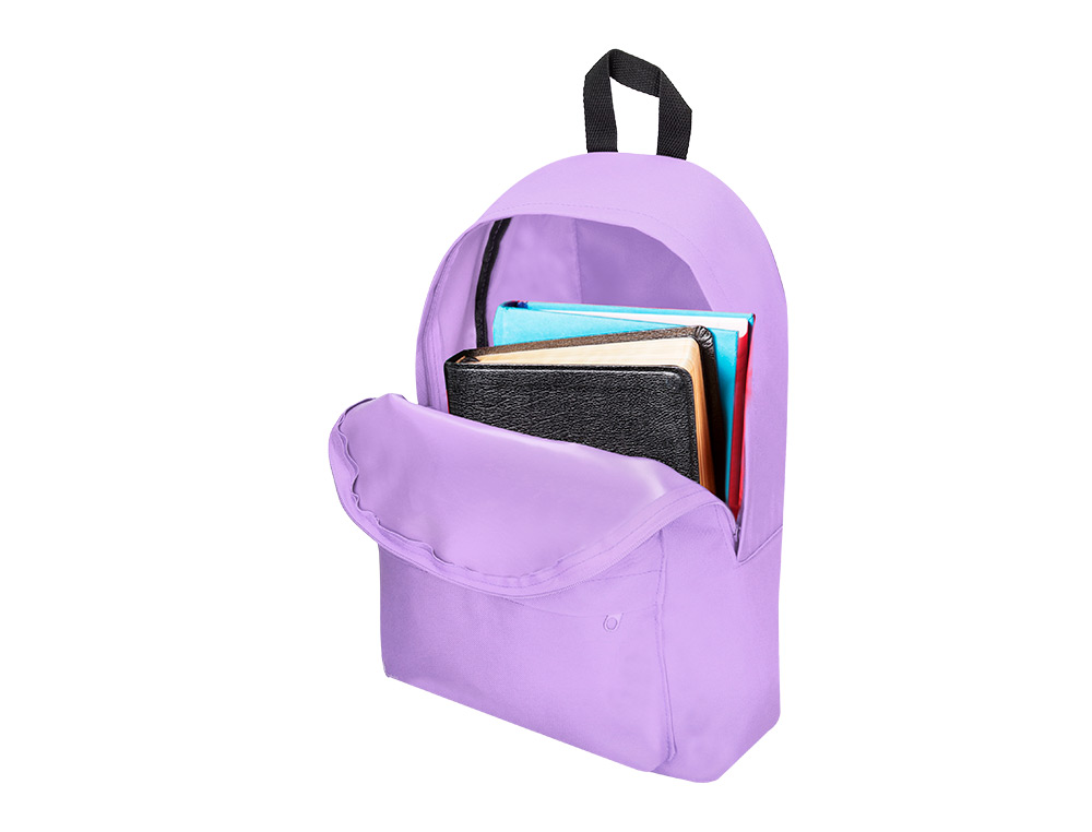 SAC A DOS LIDERPAPEL 1 COMPARTIMENT 40X12,5X30CM COLORIS LILAS