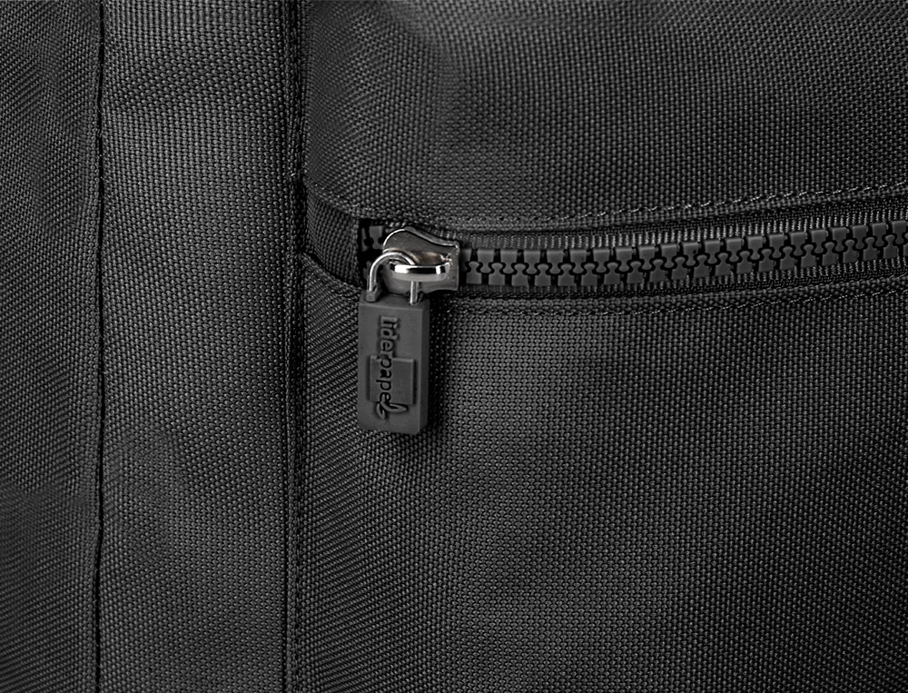 SAC A DOS LIDERPAPEL 1 COMPARTIMENT POCHE LATERALE 40X12,5X30CM COLORIS NOIR