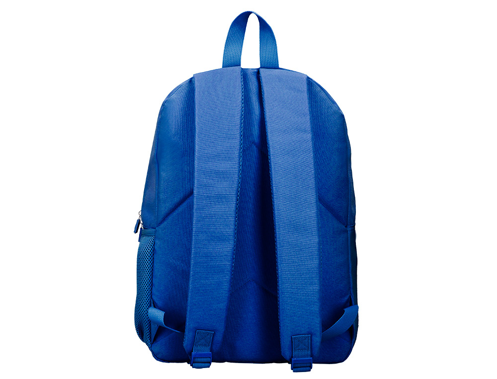 SAC A DOS LIDERPAPEL 1 COMPARTIMENT POCHE LATERALE   40X12,5X30CM COLORIS BLEU     OCEAN