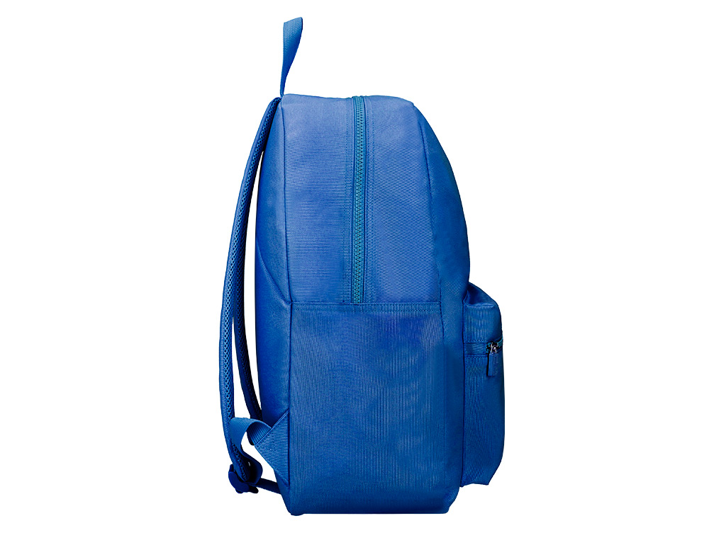 SAC A DOS LIDERPAPEL 1 COMPARTIMENT POCHE LATERALE   40X12,5X30CM COLORIS BLEU     OCEAN