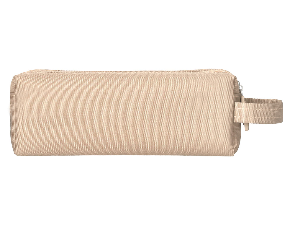 FOURRE-TOUT LIDERPAPEL RECTANGULAIRE 2 COMPARTIMENTS ANSE DE PREHENSION 21X8CM     COLORIS BEIGE