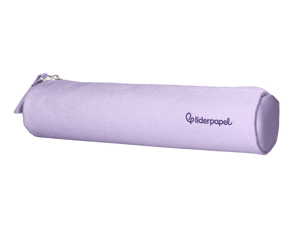 FOURRE-TOUT LIDERPAPEL ROND MINCE 22X4,5CM COLORIS LILAS