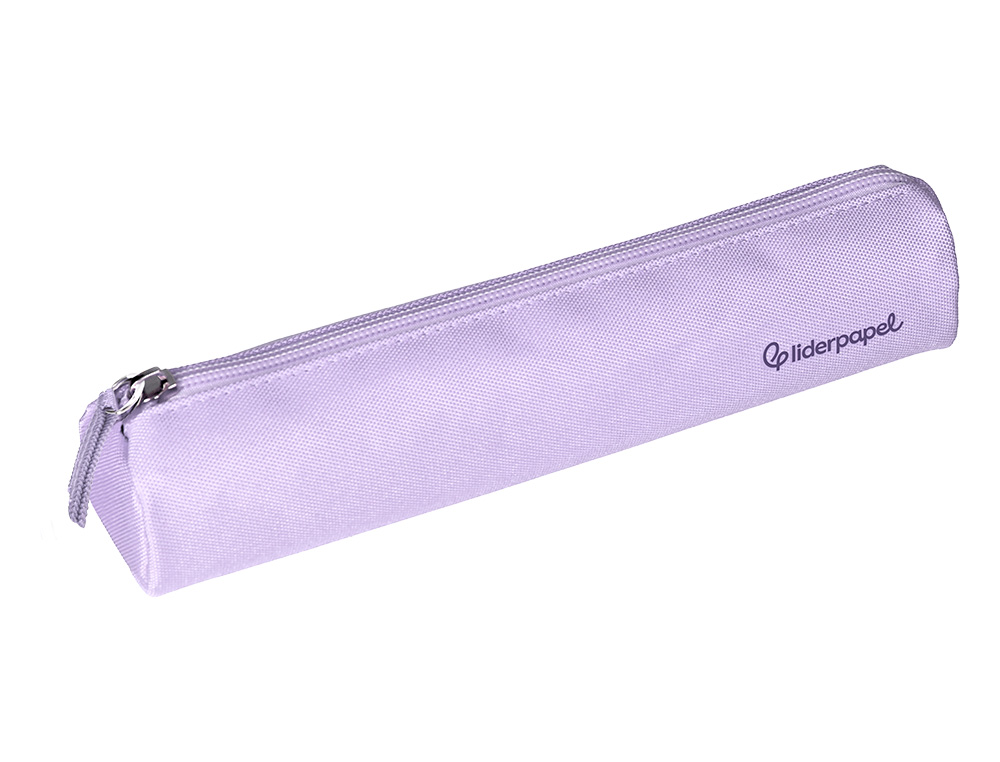 FOURRE-TOUT LIDERPAPEL ROND MINCE 22X4,5CM COLORIS LILAS