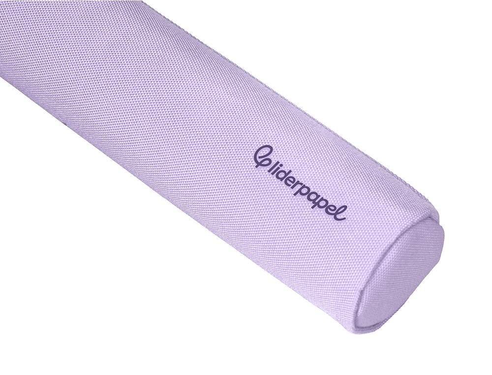 FOURRE-TOUT LIDERPAPEL ROND MINCE 22X4,5CM COLORIS LILAS