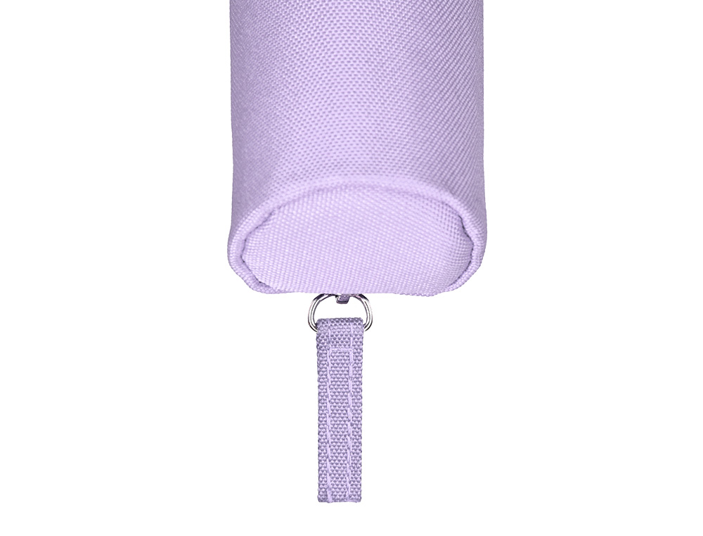FOURRE-TOUT LIDERPAPEL ROND MINCE 22X4,5CM COLORIS LILAS