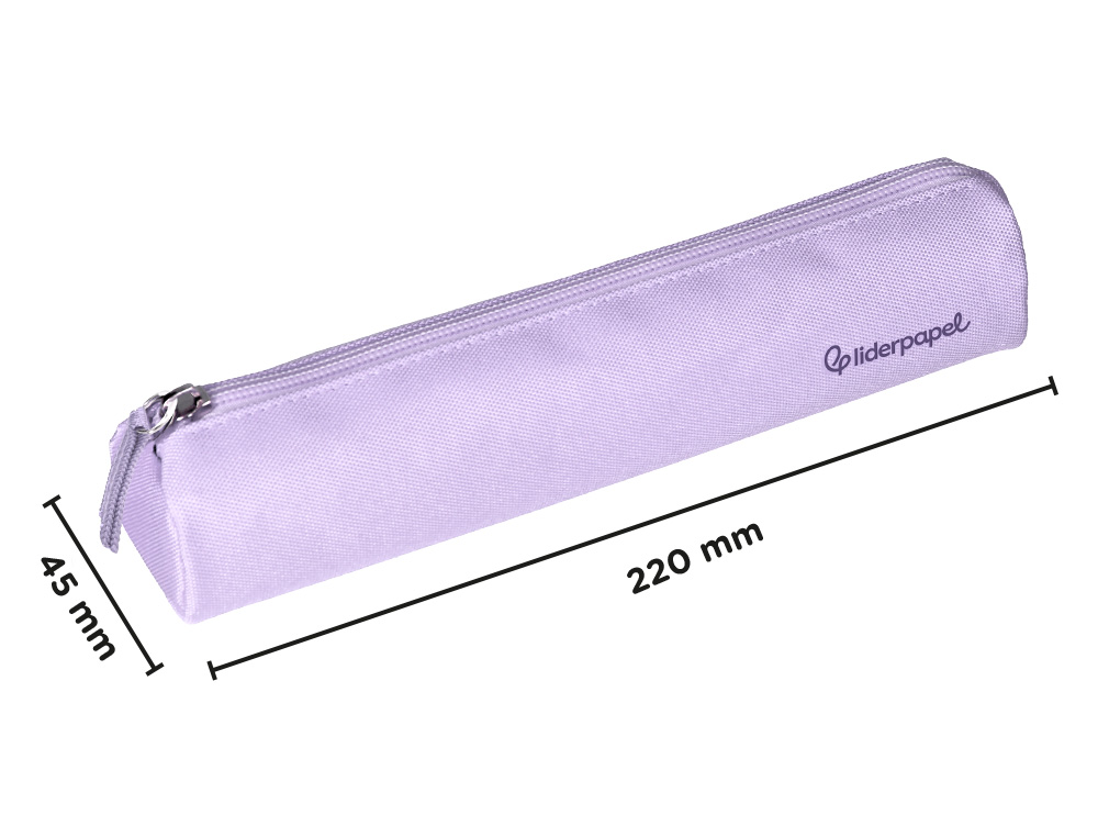 FOURRE-TOUT LIDERPAPEL ROND MINCE 22X4,5CM COLORIS LILAS