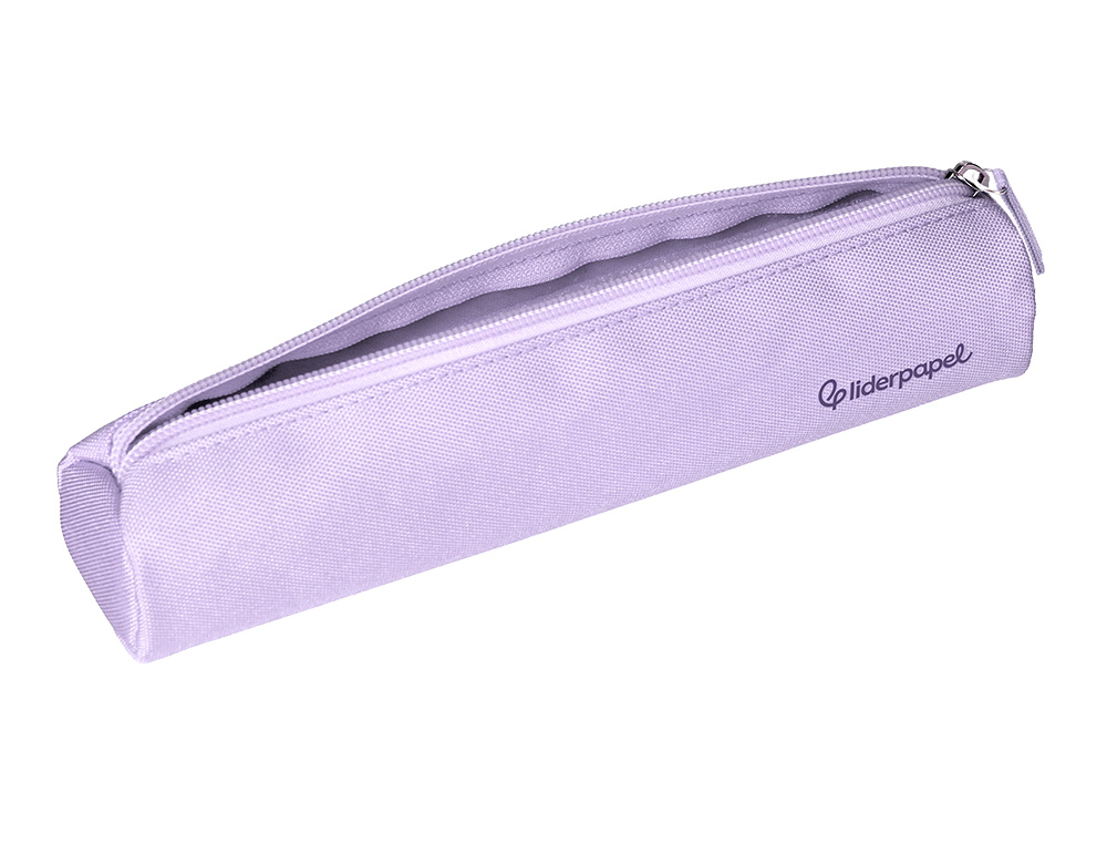 FOURRE-TOUT LIDERPAPEL ROND MINCE 22X4,5CM COLORIS LILAS