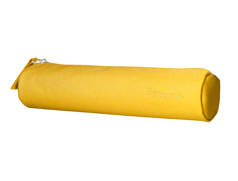 FOURRE-TOUT LIDERPAPEL ROND MINCE 22X4,5CM COLORIS JAUNE
