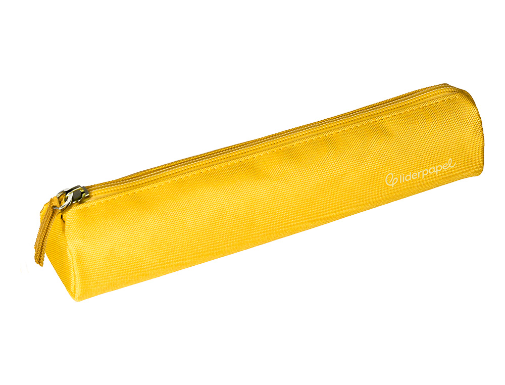 FOURRE-TOUT LIDERPAPEL ROND MINCE 22X4,5CM COLORIS JAUNE