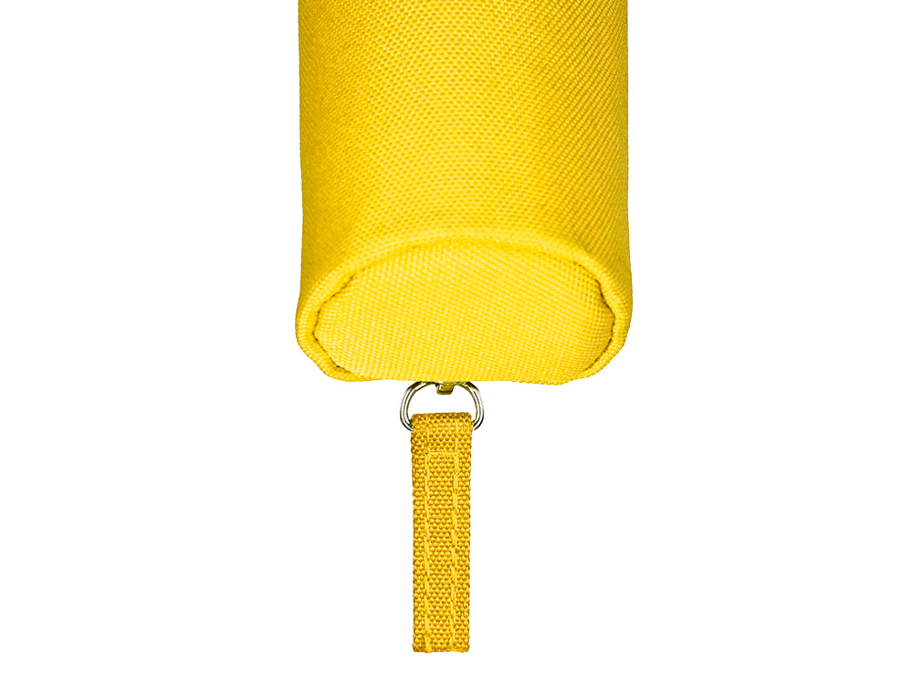 FOURRE-TOUT LIDERPAPEL ROND MINCE 22X4,5CM COLORIS JAUNE