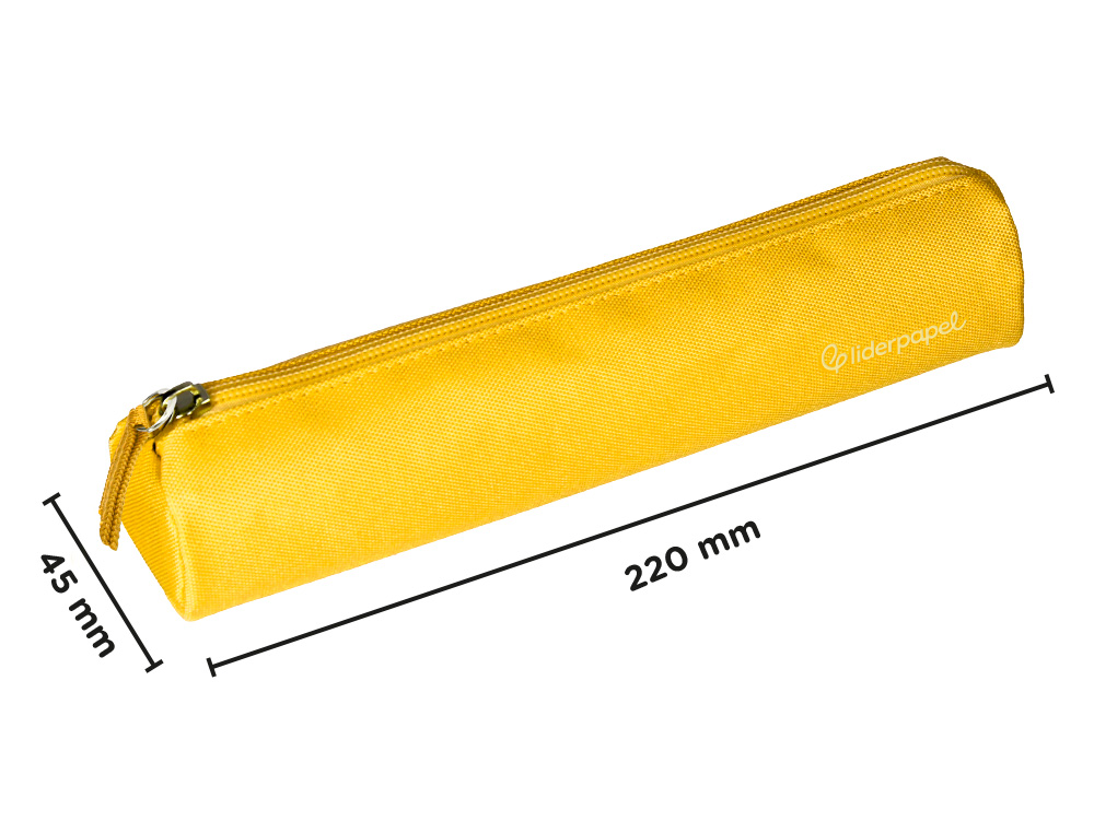 FOURRE-TOUT LIDERPAPEL ROND MINCE 22X4,5CM COLORIS JAUNE