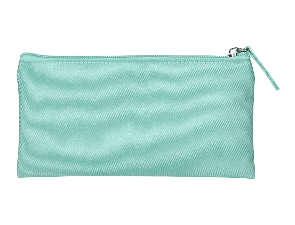 FOURRE-TOUT LIDERPAPEL PLAT 1 COMPARTIMENT 20X10CM COLORIS  VERT AMANDE