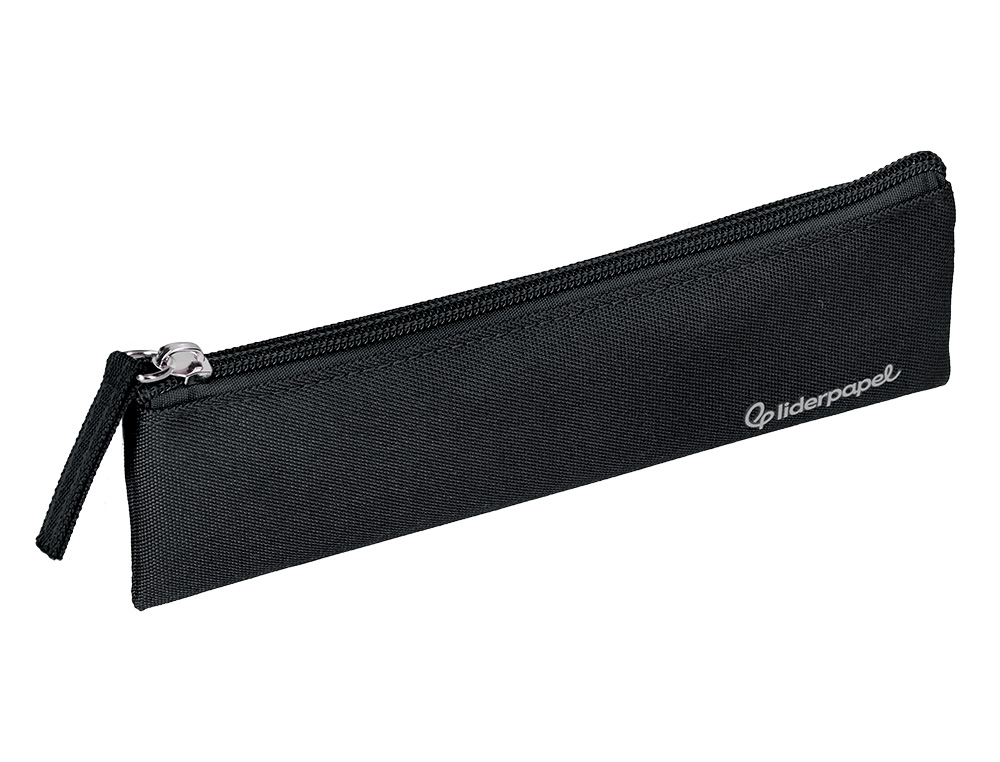 FOURRE-TOUT LIDERPAPEL PLAT MINCE 1 COMPARTIMENT 20X6CM COLORIS NOIR
