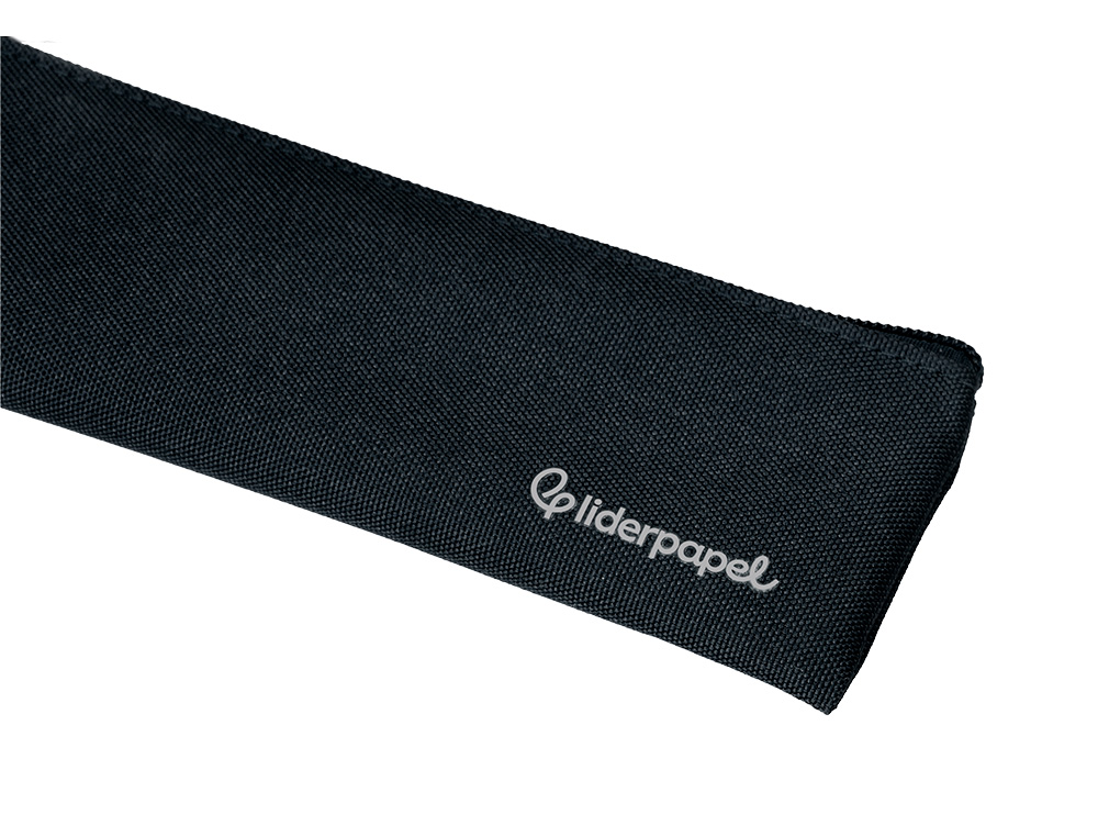 FOURRE-TOUT LIDERPAPEL PLAT MINCE 1 COMPARTIMENT 20X6CM COLORIS NOIR