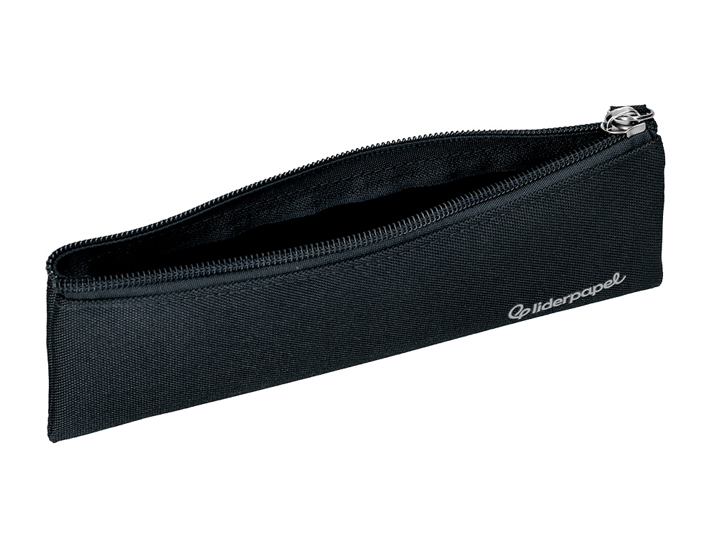 FOURRE-TOUT LIDERPAPEL PLAT MINCE 1 COMPARTIMENT 20X6CM COLORIS NOIR