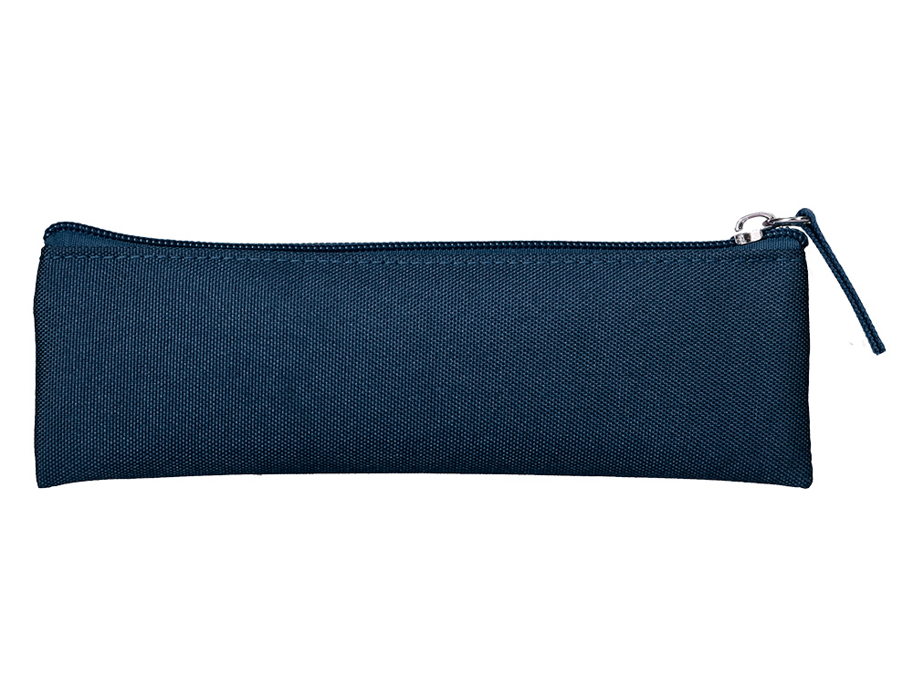FOURRE-TOUT LIDERPAPEL PLAT MINCE 1 COMPARTIMENT 20X6CM   COLORIS BLEU MARINE