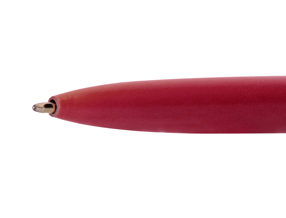 STYLO-BILLE BELIUS ROSE CORPS ALUMINIUM ENCRE BLEUE COLORIS BORDEAUX OR ROSE BOITE DESIGN